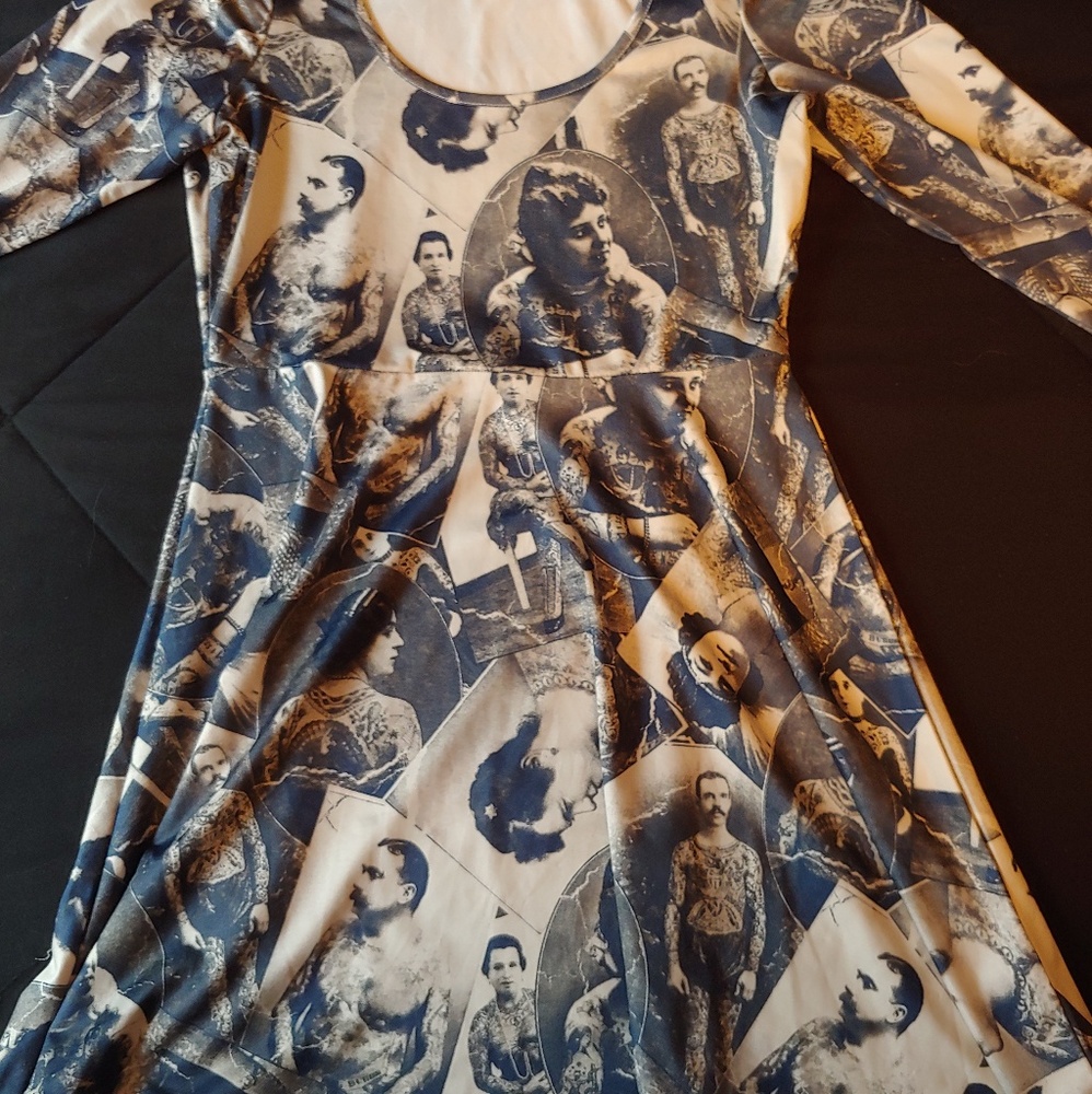 Tattooed old timer dress